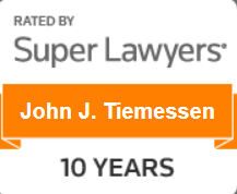 Rated By Super Lawyers | John J. Tiemessen | 10 Years